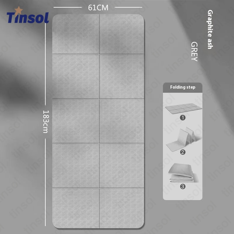 Home Gym Yoga Mat - Tapis de yoga pliable TINSOL, écologique,
