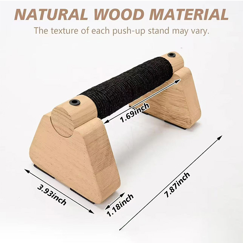 Push Up Stand Bar - Barre de pompes en bois, barre