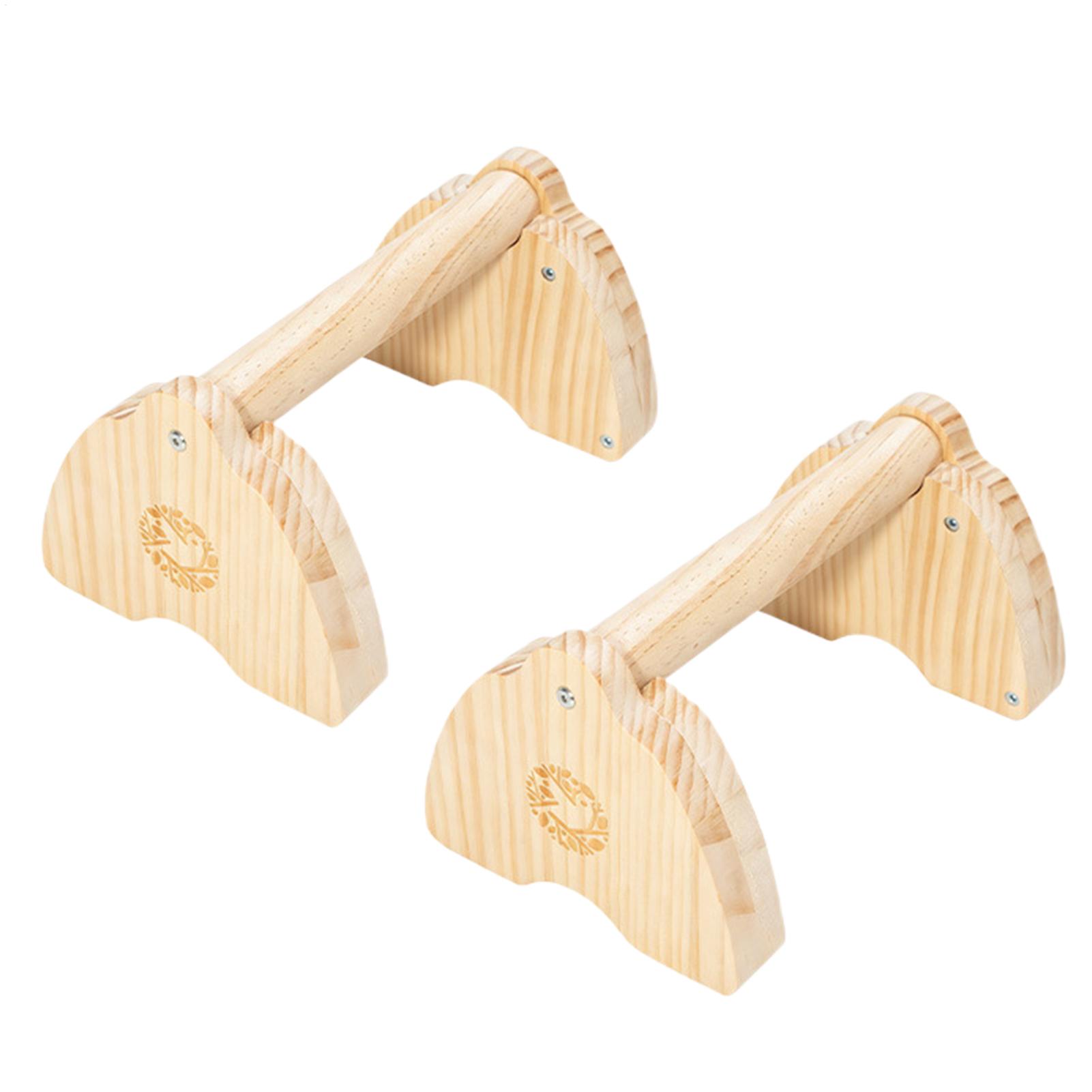 Push Up Stand Bar - 2 supports de pompes en bois