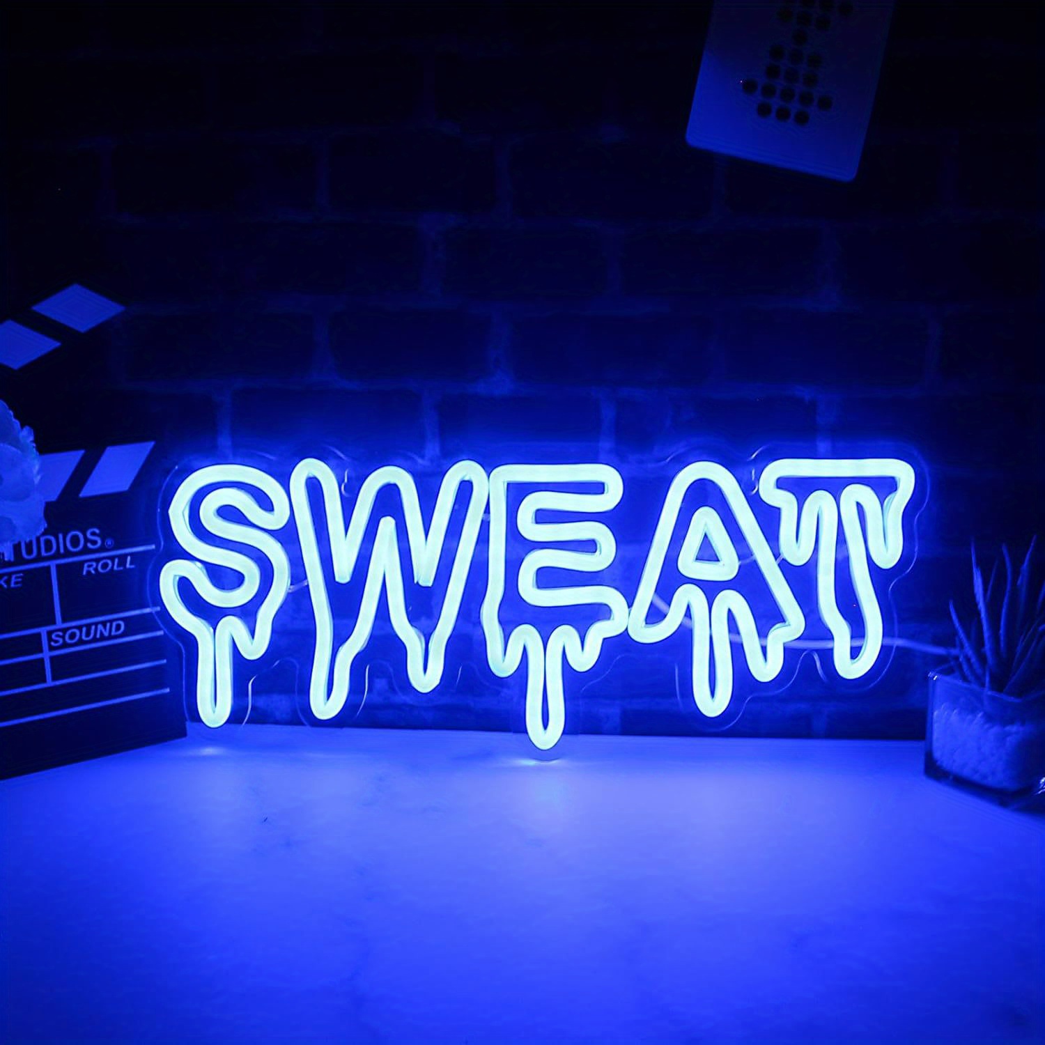 Home Zone Gym - Panneau lumineux LED néon 