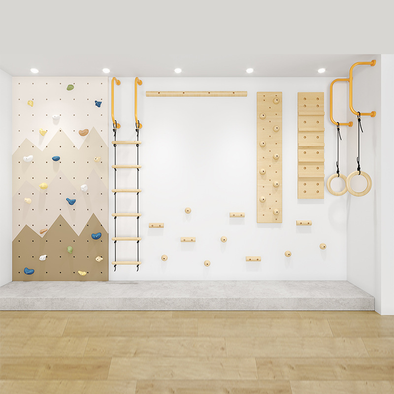 Structure d'escalade murale en - Gymnastic Rings Wooden avis et prix
