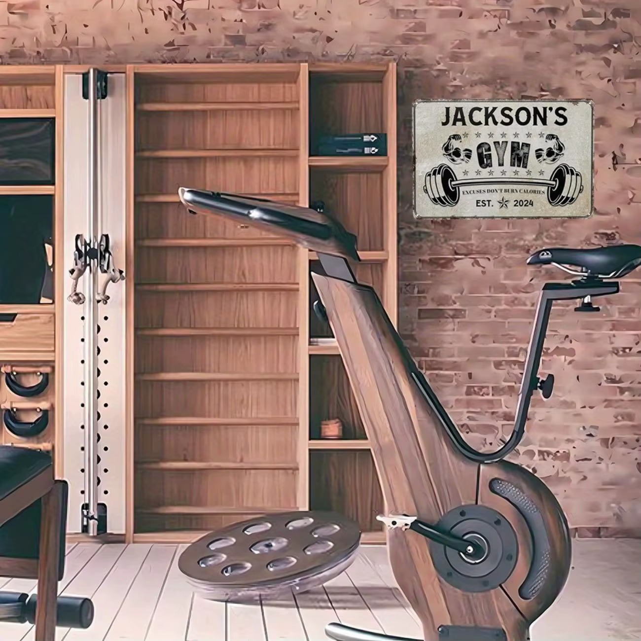 Panneau métallique personnalis - Home Gym Decor avis et prix