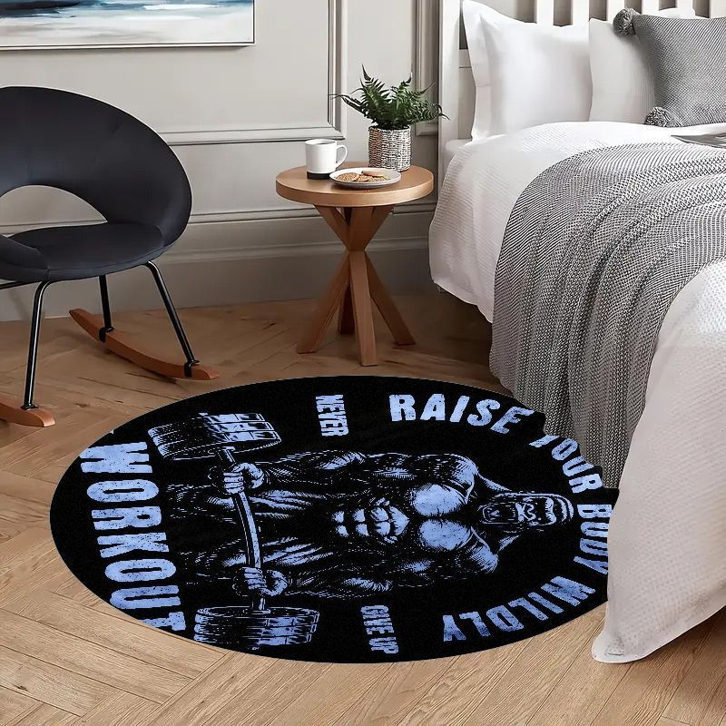 Tapis rond en flanelle avec ci - Home Zone Gym avis et prix