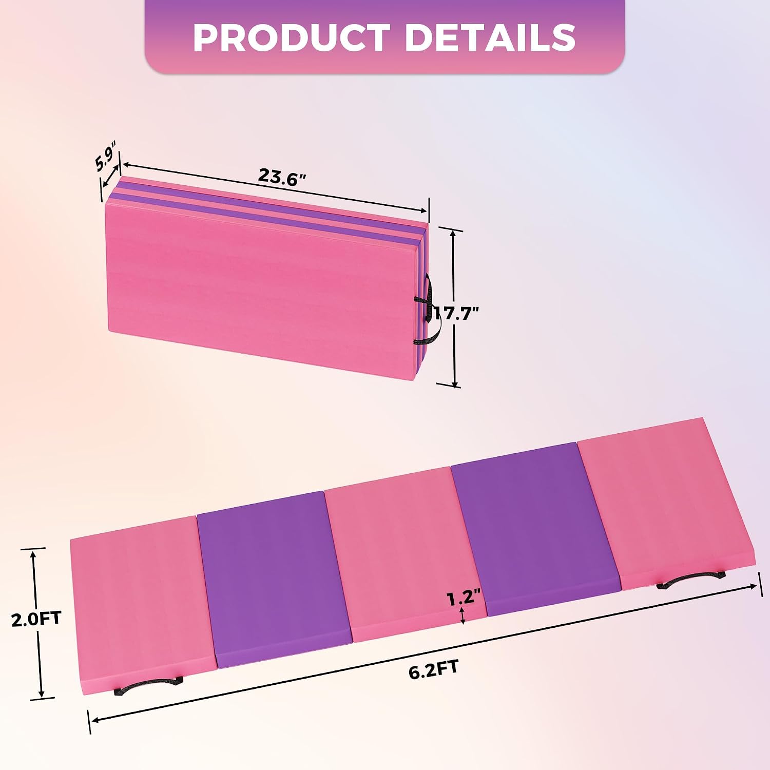 Tapis de yoga pliable, tapis d - Home Gym Yoga Mat avis et prix