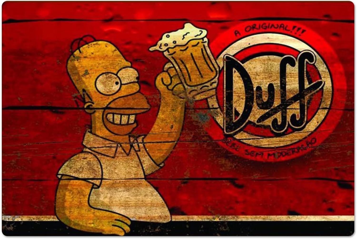 Affiche métallique rétro Homer - Home Gym Decor avis et prix