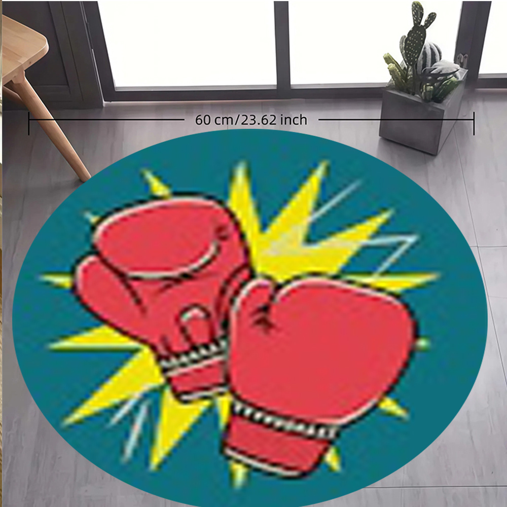 Tapis rond en flanelle style p - Home Zone Gym avis et prix