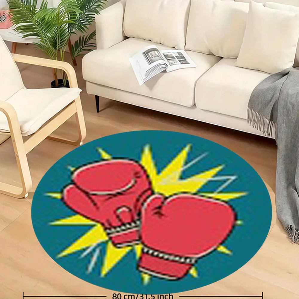 Tapis rond en flanelle style p - Home Zone Gym avis et prix
