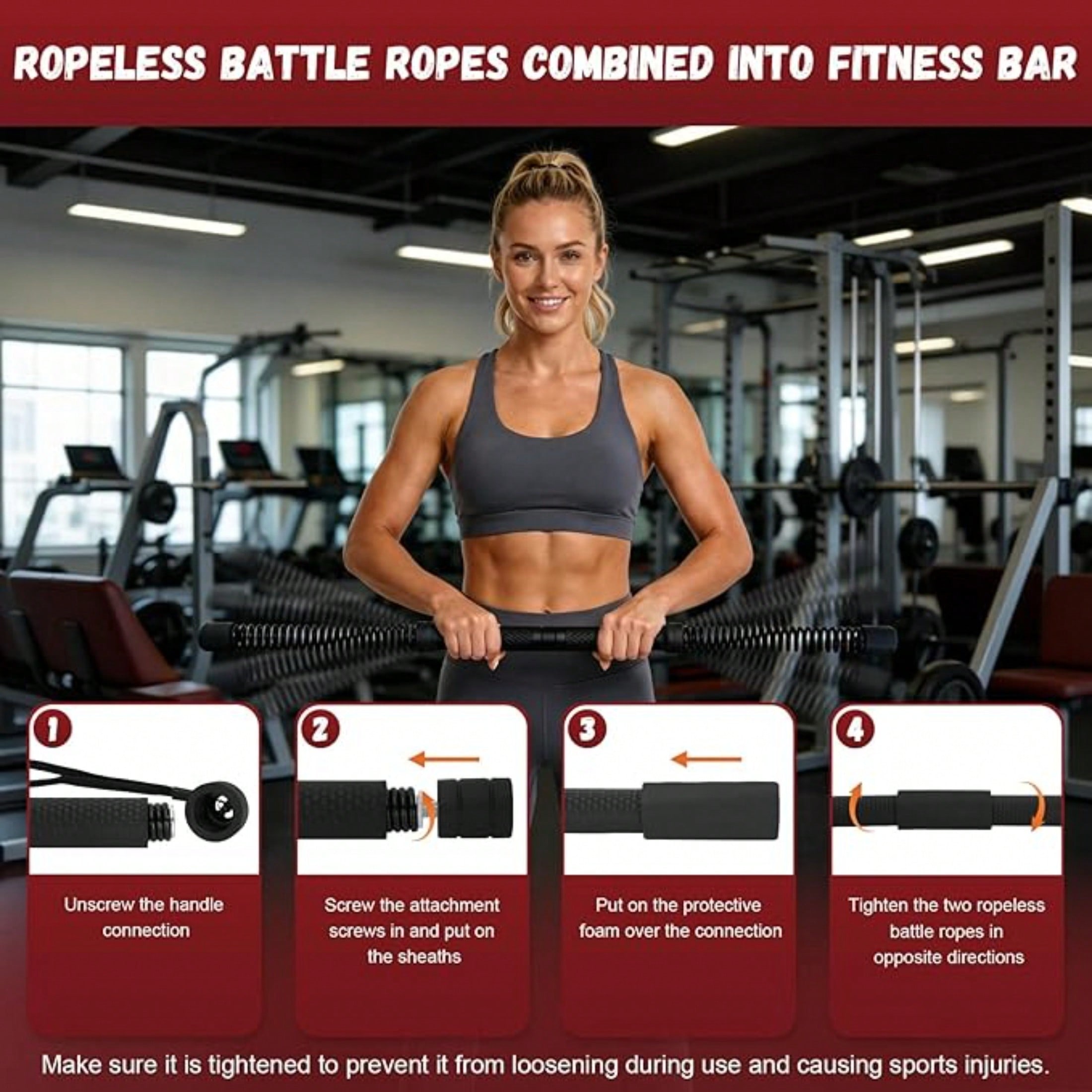 Barre de torsion sans fil 2-en - Fitness Home Gym Equipment avis et prix